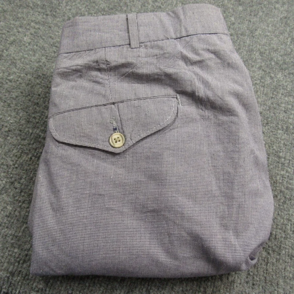 Vintage Cross Creek Pants Men 37x28 Cuffed Micro Houndstooth Pleated Made in USA